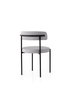 Hanah Home Gını - 4001 V2 Conjunto de Sillas Negro y Gris